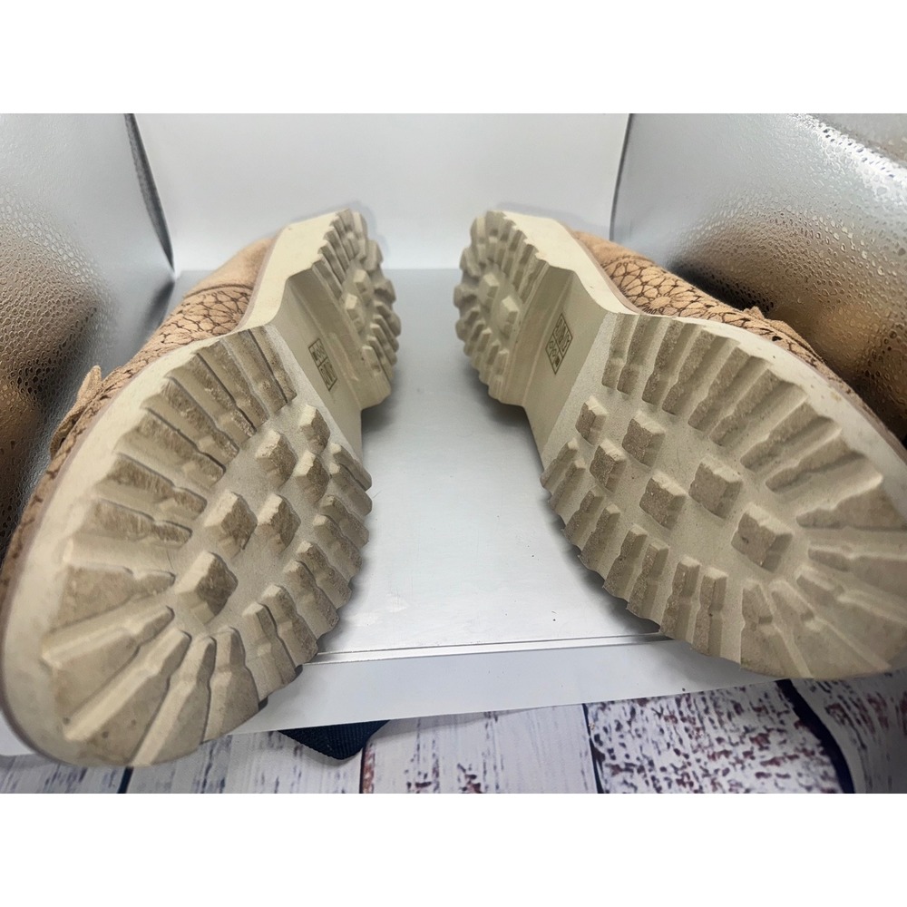 Pierre Dumas Loafers Laser Cut Slip On Comfort Shoes Taupe Size 10 - Picture 4 of 6